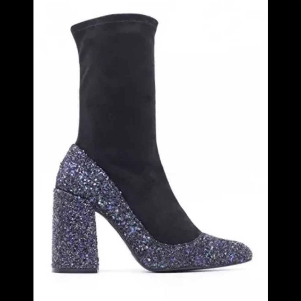 Shellys London Ely Bootie Leather /Glitter / Suede
